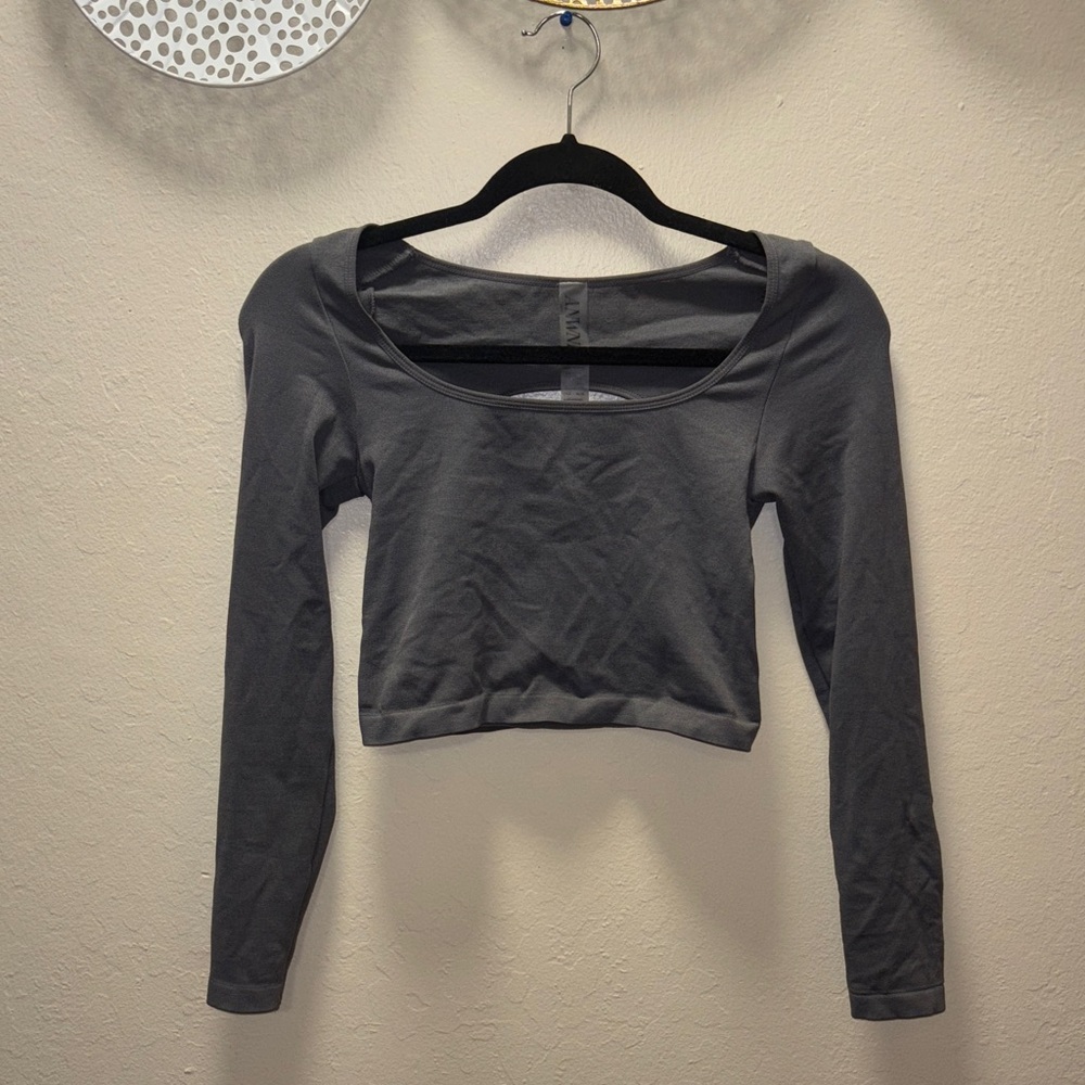 Elegant Charcoal Long Sleeve Bodysuit